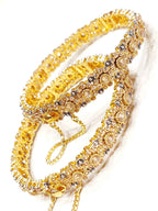 Majesty Regal Diamond-Cut Bangles for Women