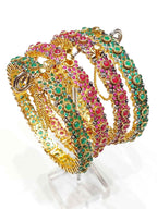 Majesty Regal Diamond-Cut Bangles for Women