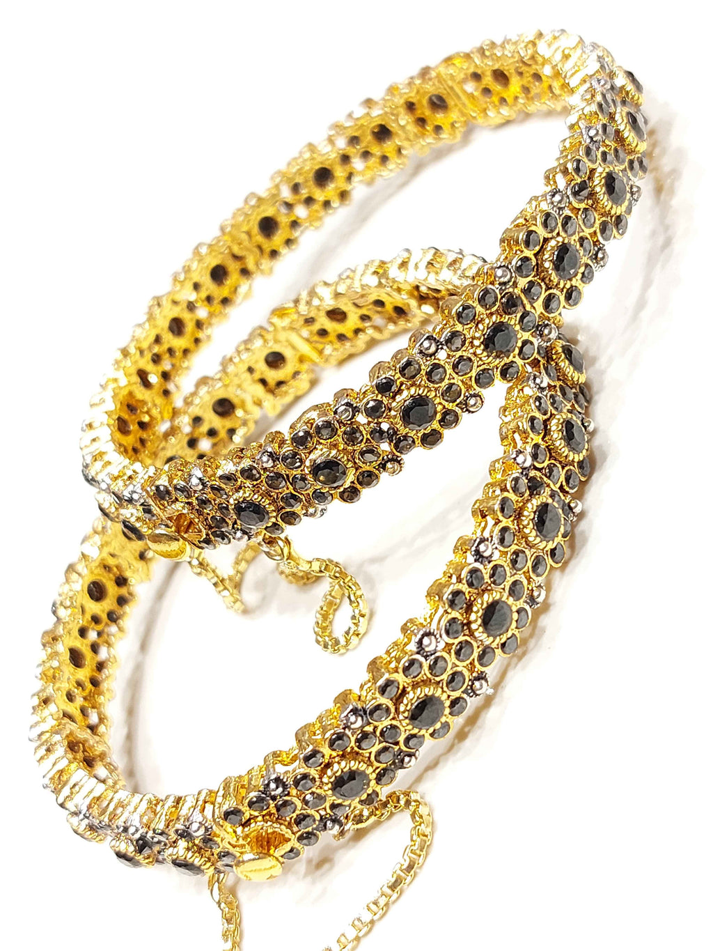 Majesty Regal Diamond-Cut Bangles for Women