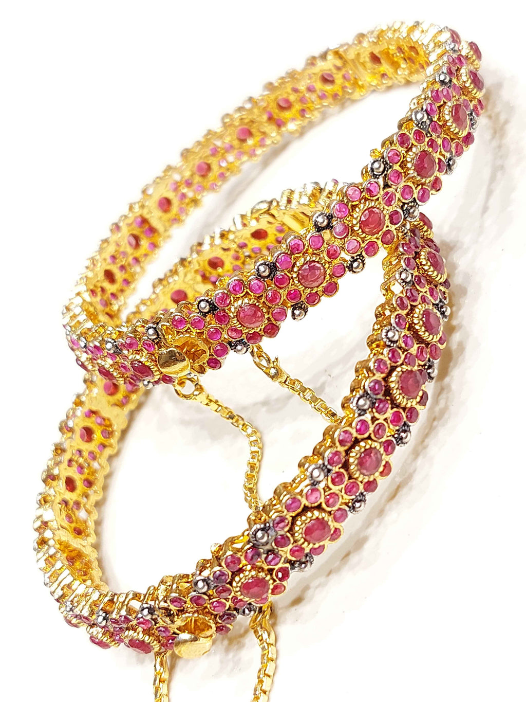 Majesty Regal Diamond-Cut Bangles for Women