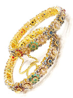 Majesty Regal Diamond-Cut Bangles for Women