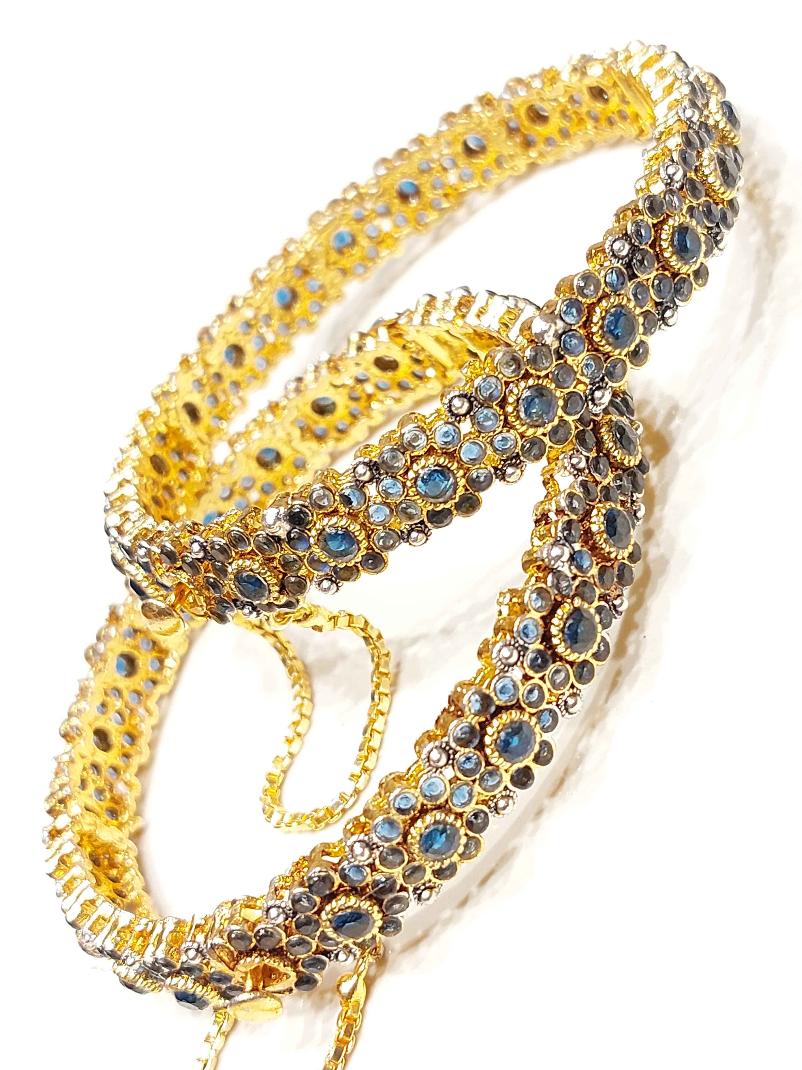 Majesty Regal Diamond-Cut Bangles for Women