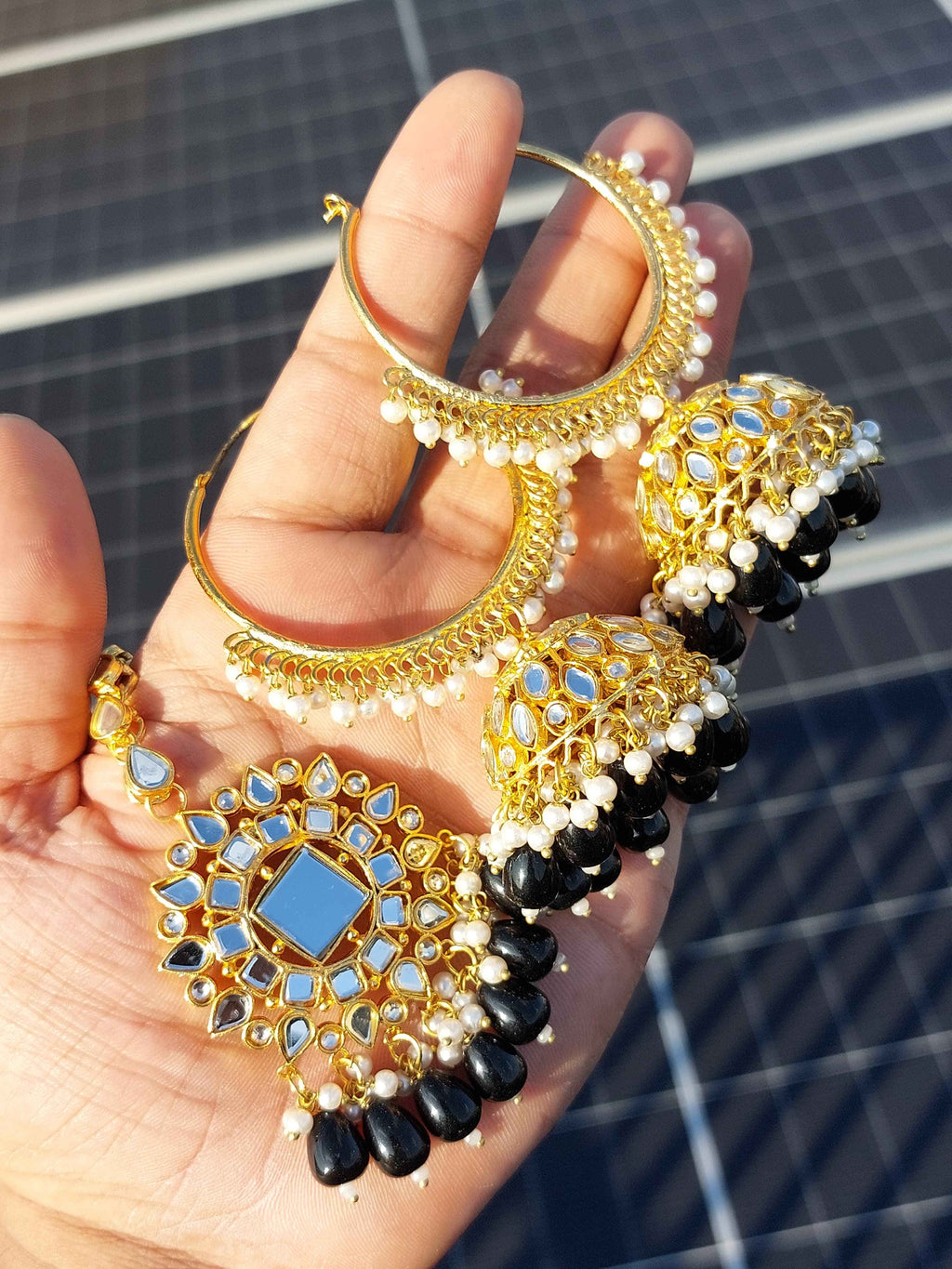 Majestic Radiant Chandbali Earrings for Women