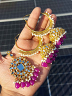 Majestic Radiant Chandbali Earrings for Women