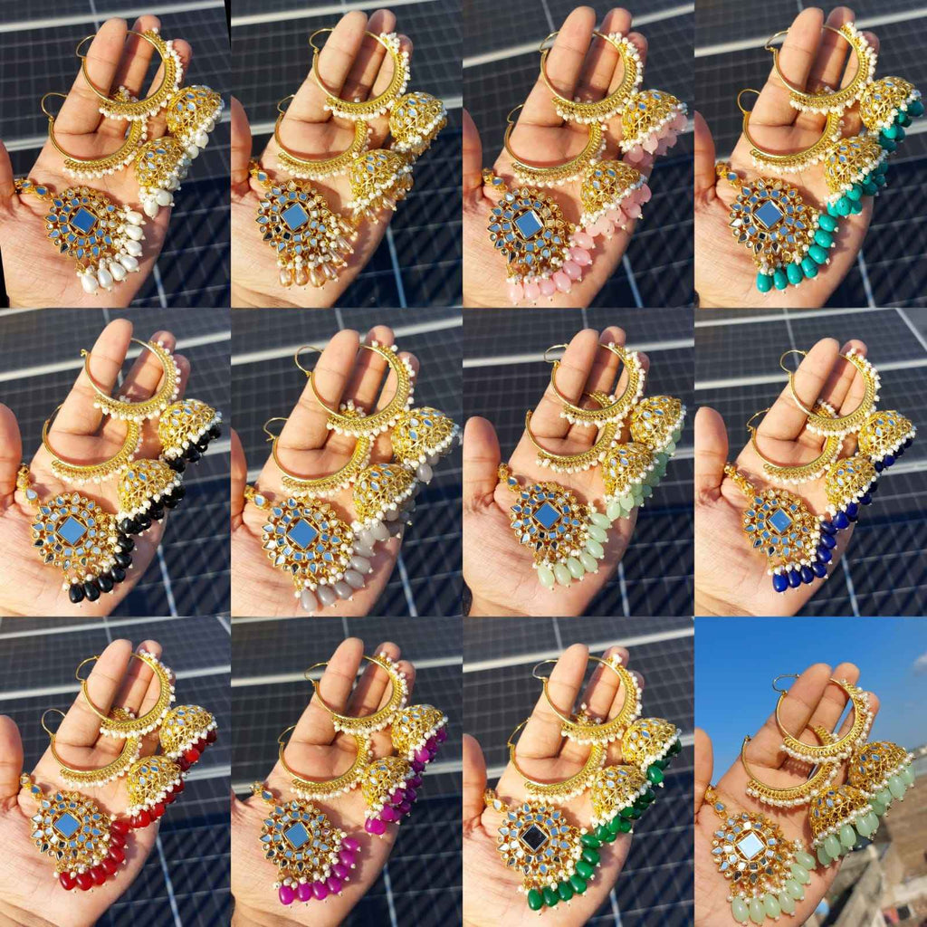 Majestic Radiant Chandbali Earrings for Women