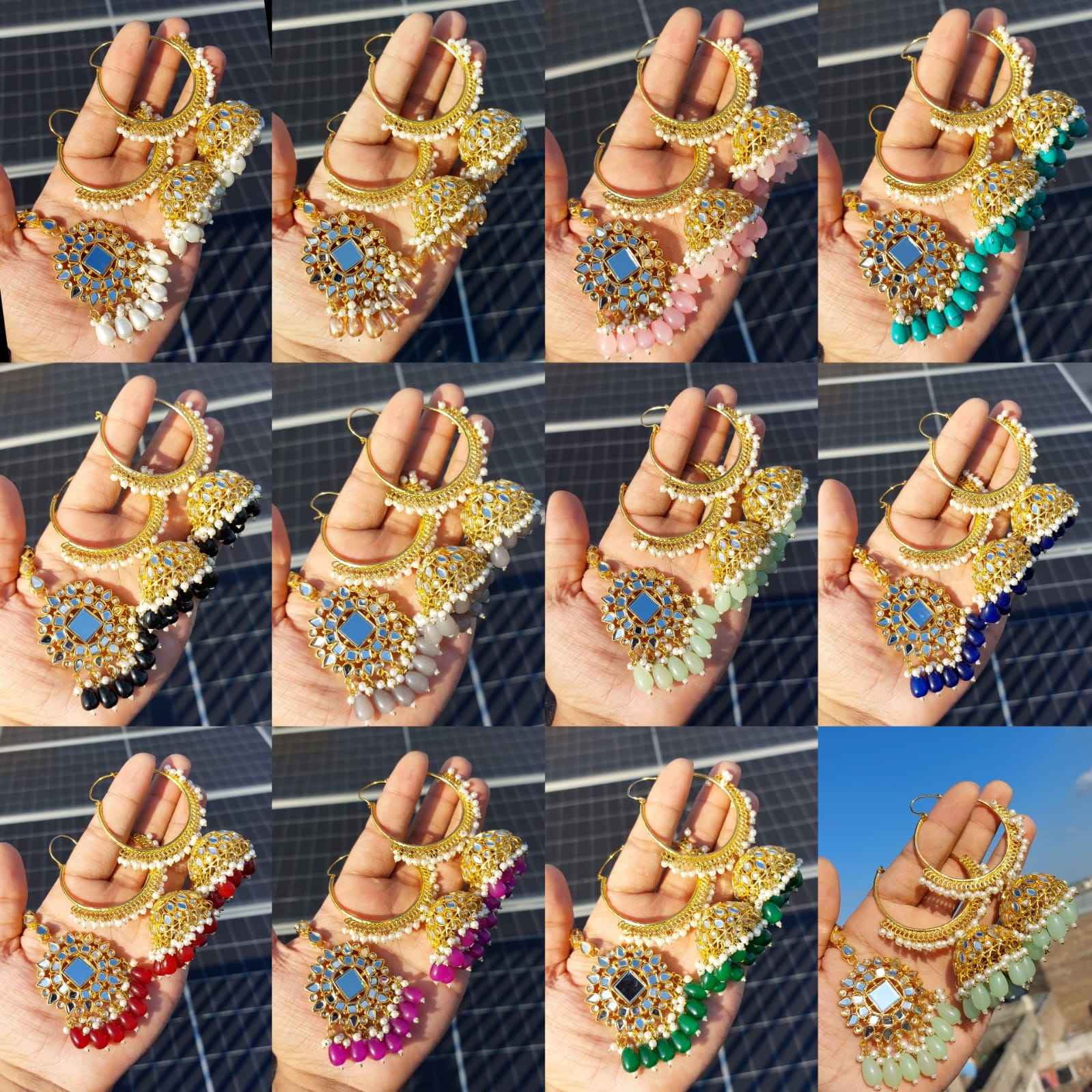 Majestic Radiant Chandbali Earrings for Women