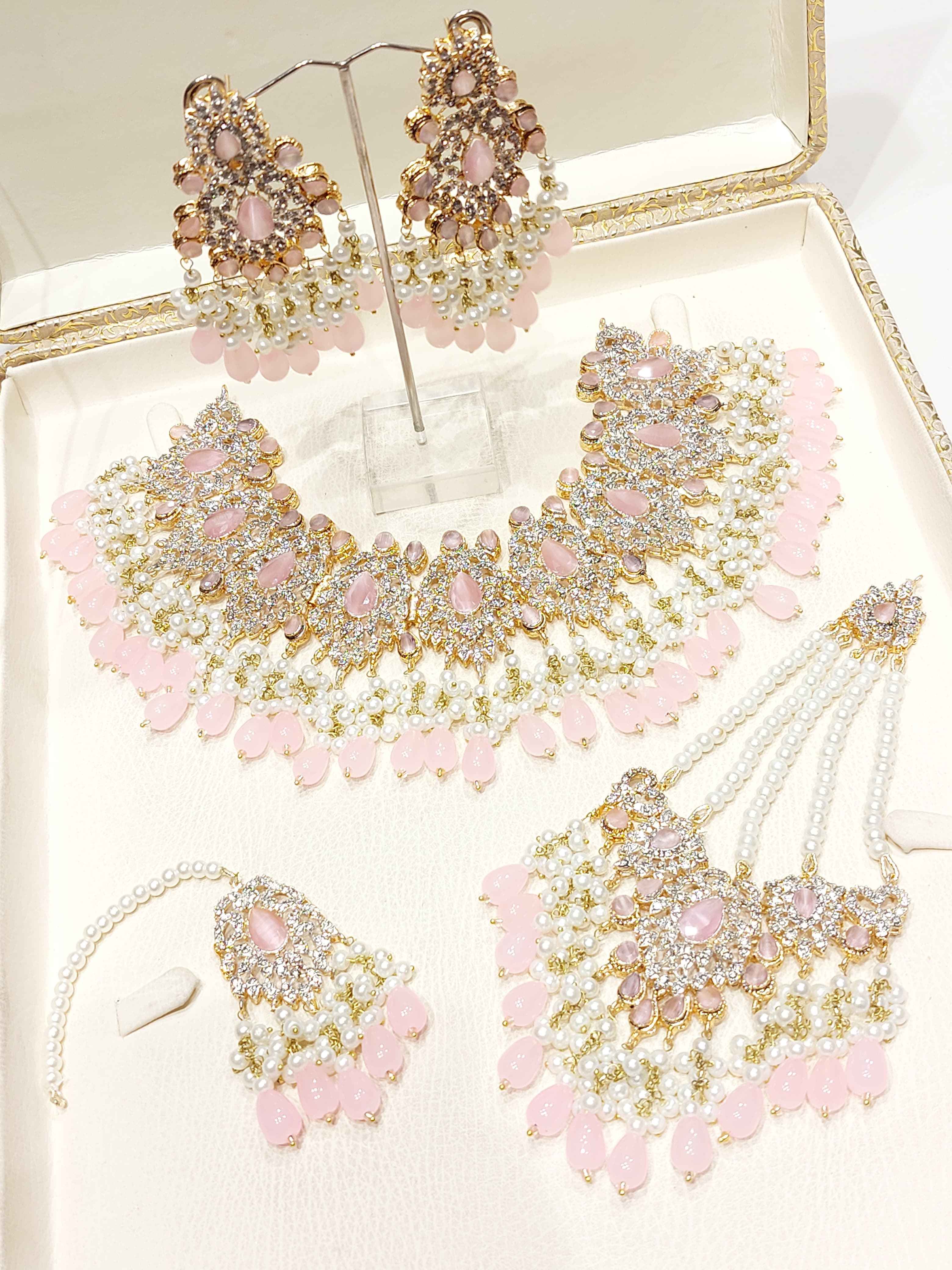 Majestic Allure – Luxury Crystal & Pearl Jewelry Set
