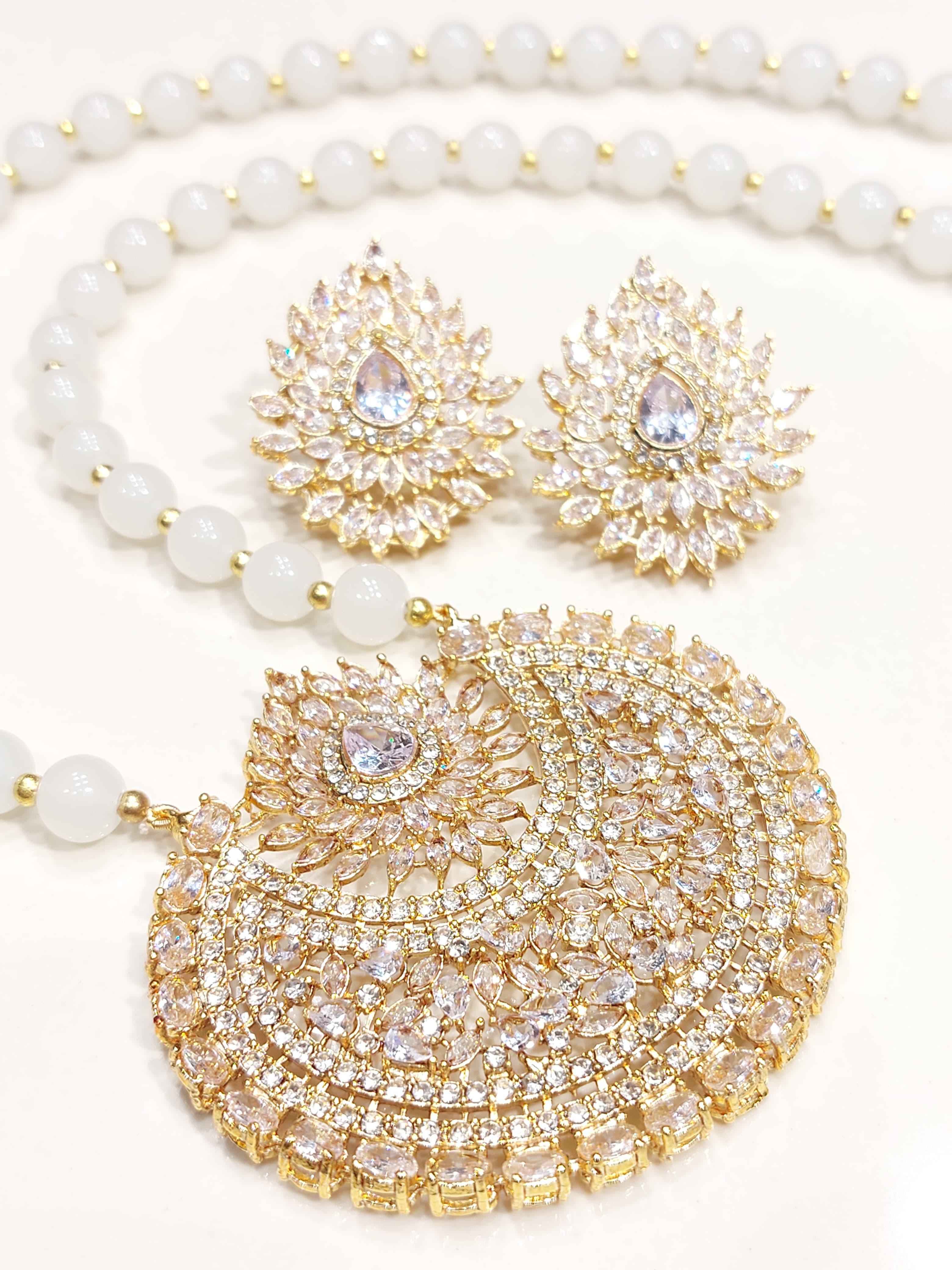 Majestic Opulent Pearl Drop Set for Women