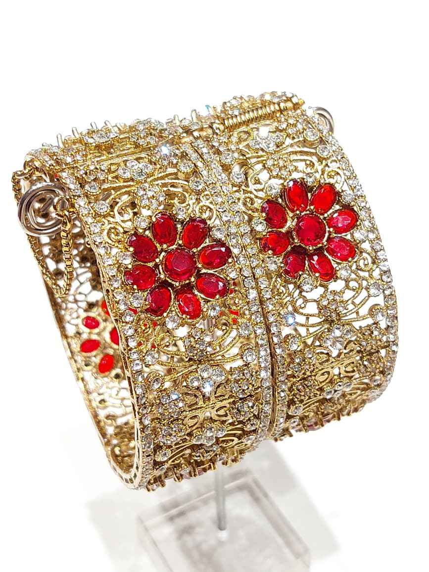 Enchanted Royal Blossom Kada for Women