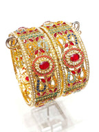 Premium Stone-Crafted Bangles – Elegant Statement Wear