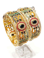 Premium Stone-Crafted Bangles – Elegant Statement Wear
