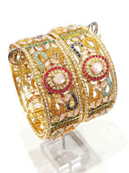 Premium Stone-Crafted Bangles – Elegant Statement Wear