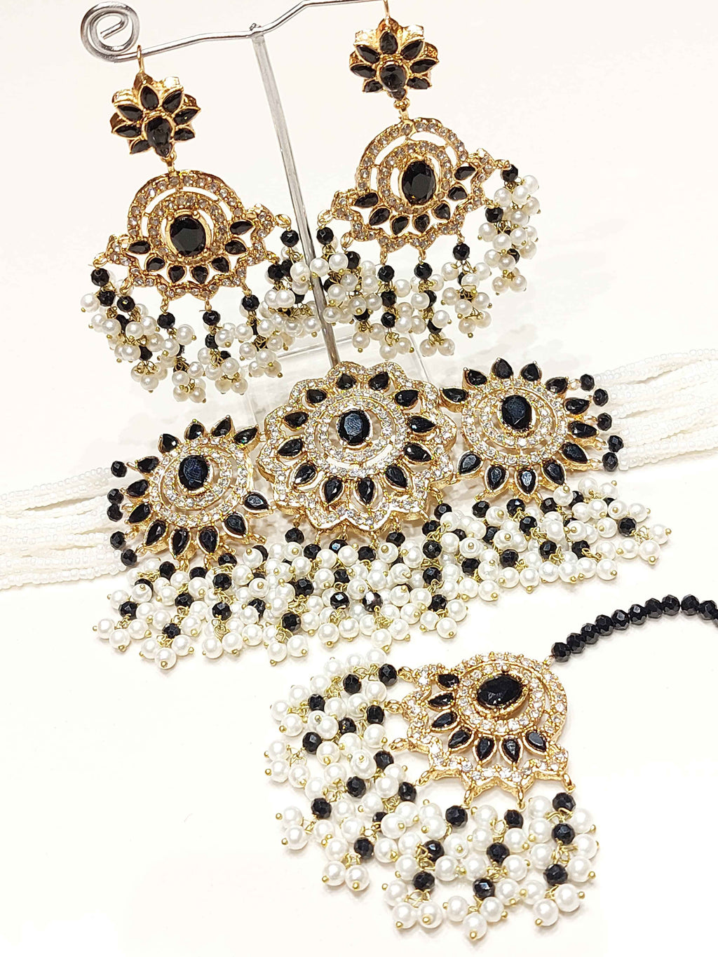 Majestic Pearl-Dipped Choker Set for Women