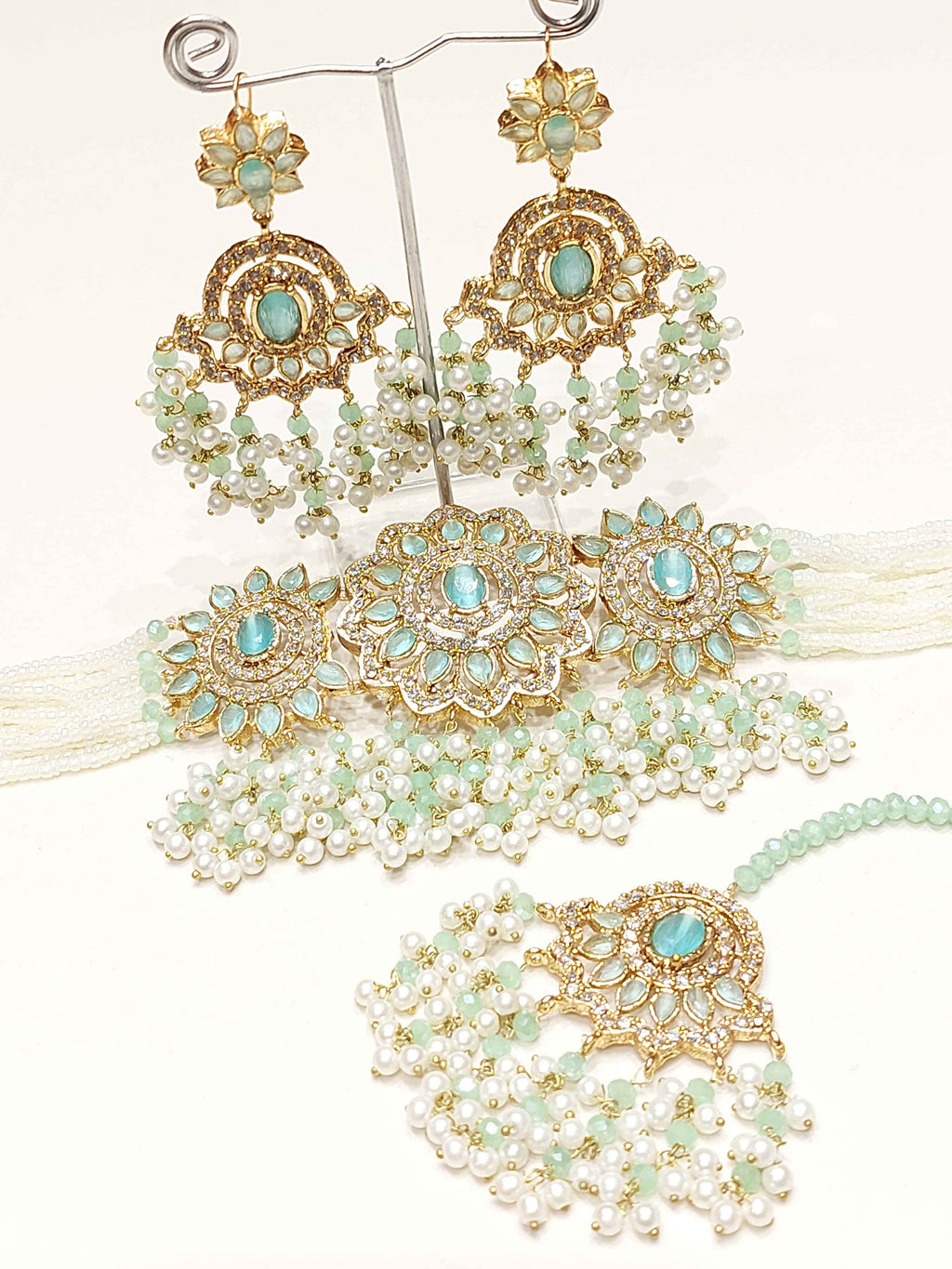 Majestic Pearl-Dipped Choker Set for Women