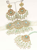 Majestic Pearl-Dipped Choker Set for Women