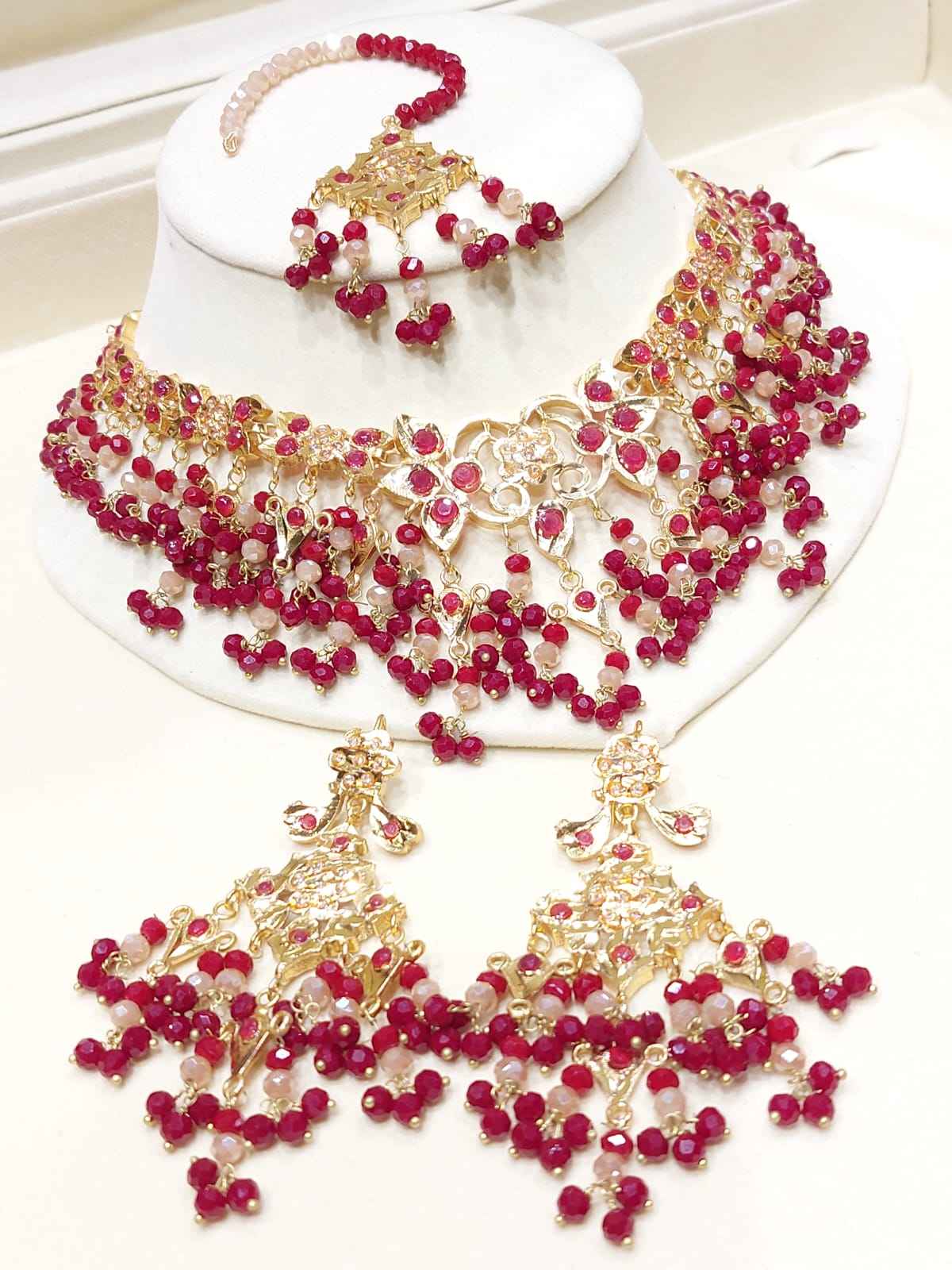 Majestic Multi-Color Beaded Grand Set for Women