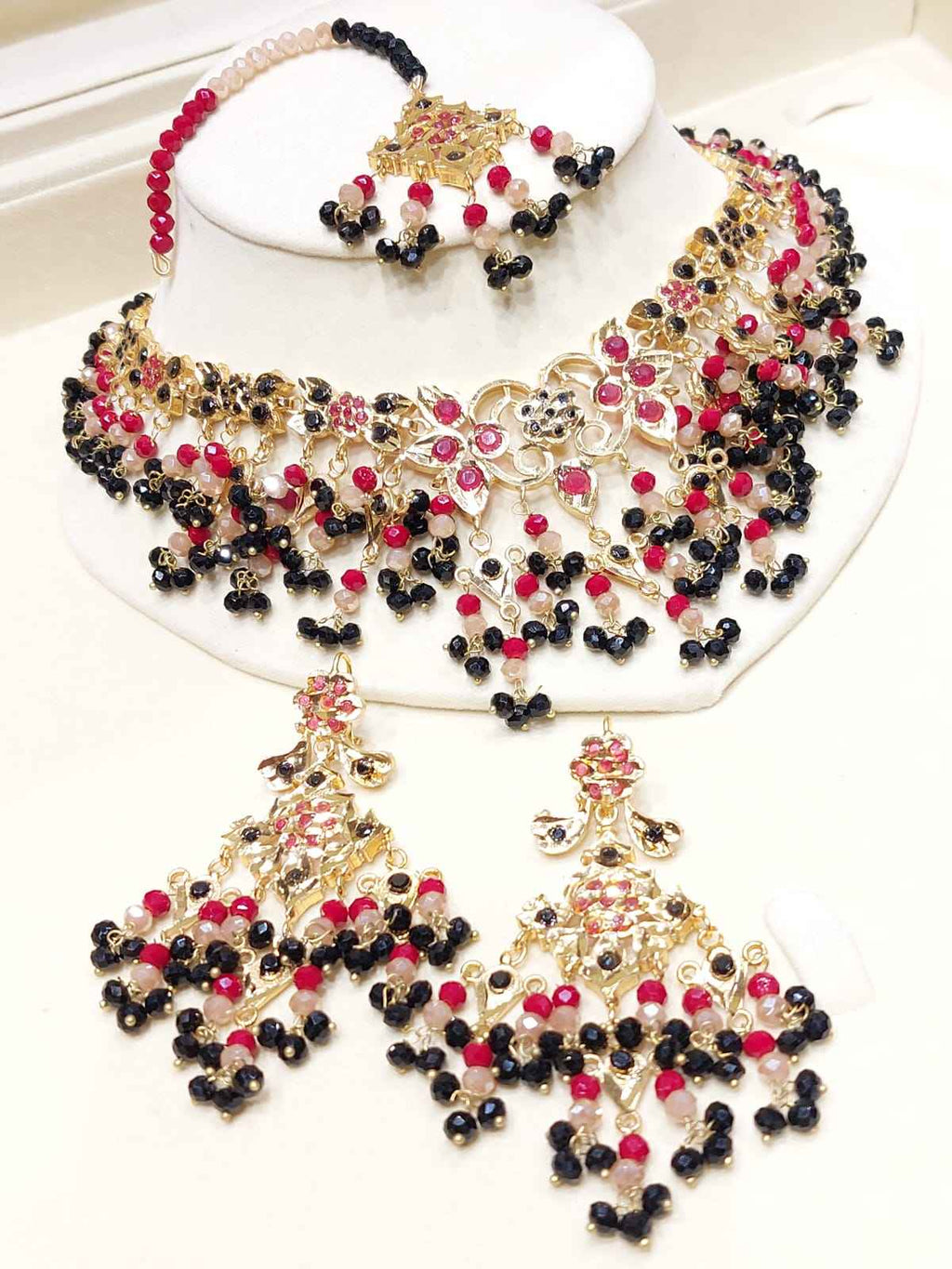 Majestic Multi-Color Beaded Grand Set for Women
