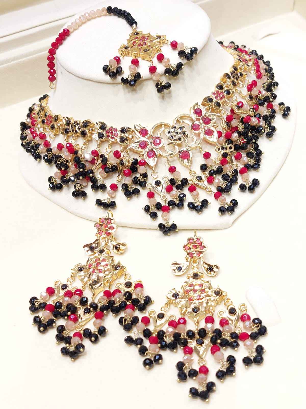 Majestic Multi-Color Beaded Grand Set for Women