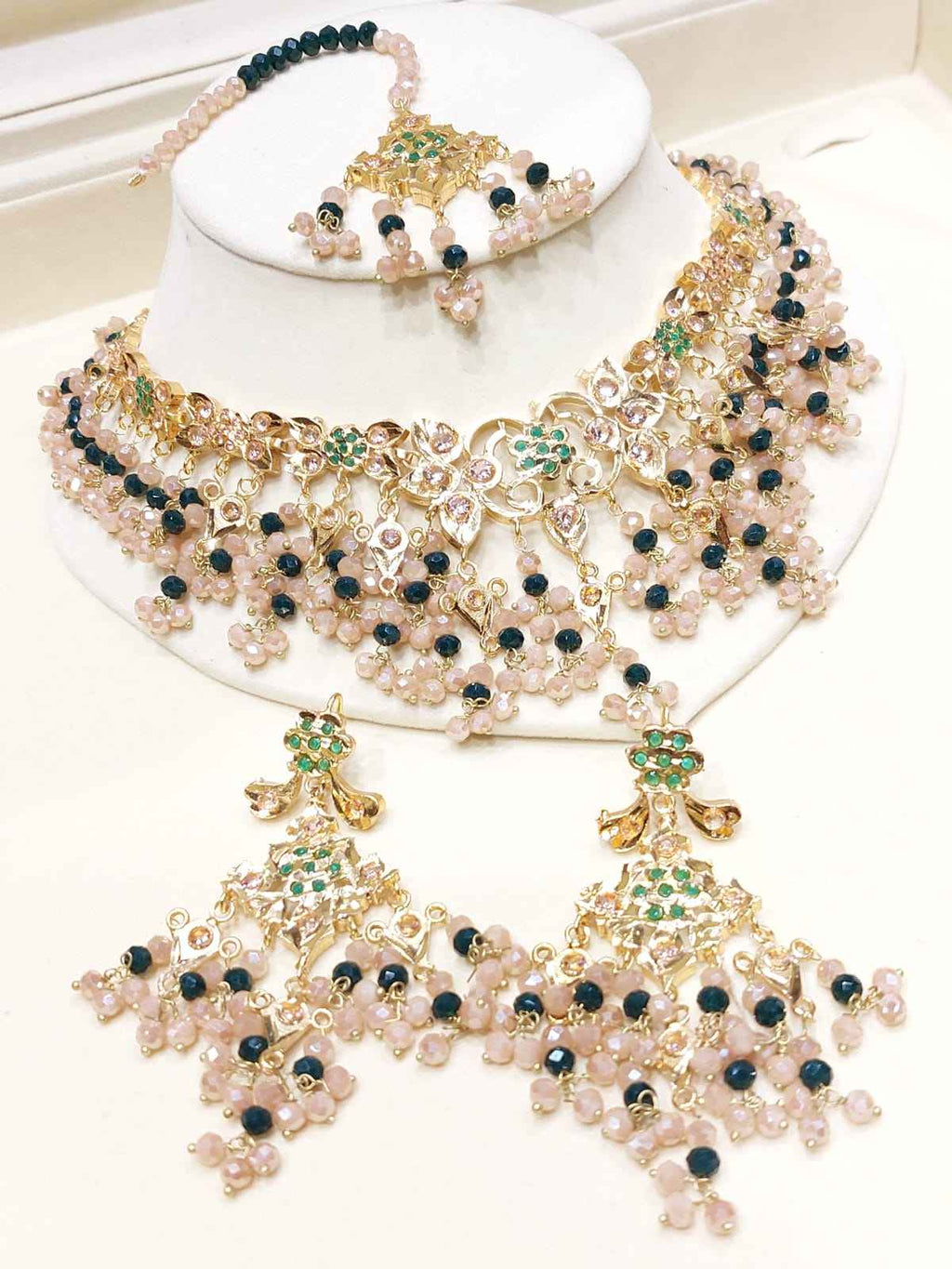 Majestic Multi-Color Beaded Grand Set for Women