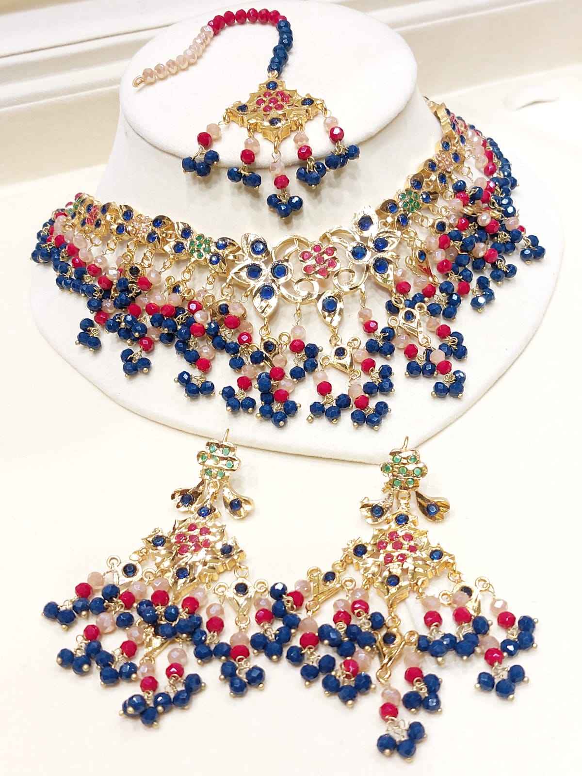 Majestic Multi-Color Beaded Grand Set for Women