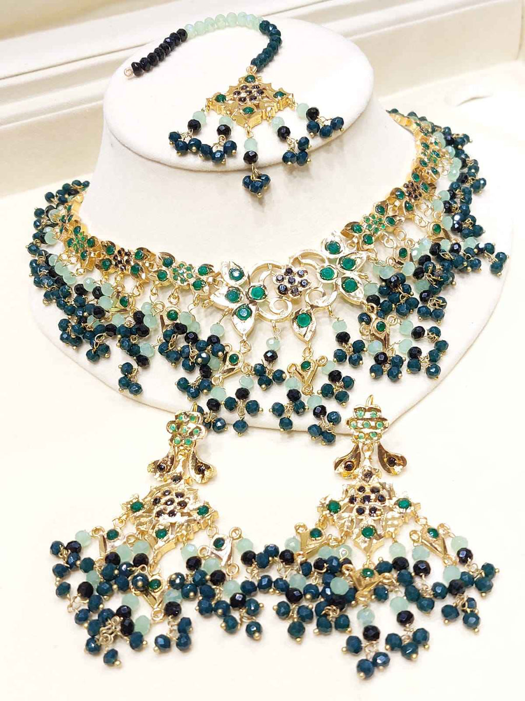 Majestic Multi-Color Beaded Grand Set for Women