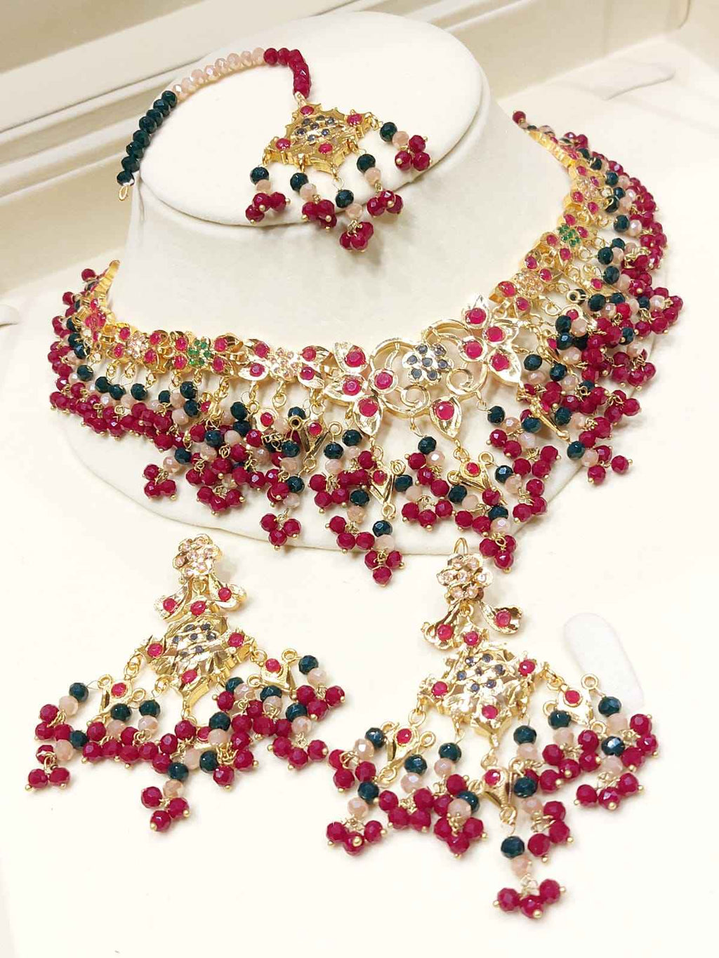 Majestic Multi-Color Beaded Grand Set for Women
