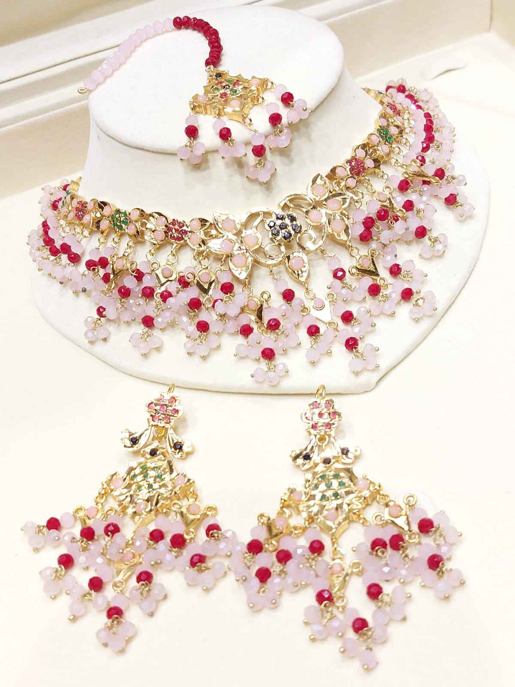 Majestic Multi-Color Beaded Grand Set for Women