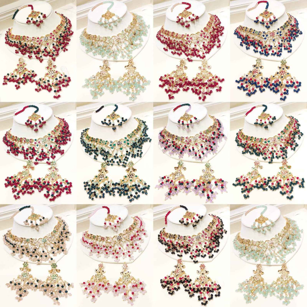 Majestic Multi-Color Beaded Grand Set for Women