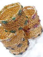 Kundan-Style Gemstone Bangles