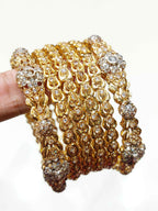 Kundan-Style Gemstone Bangles