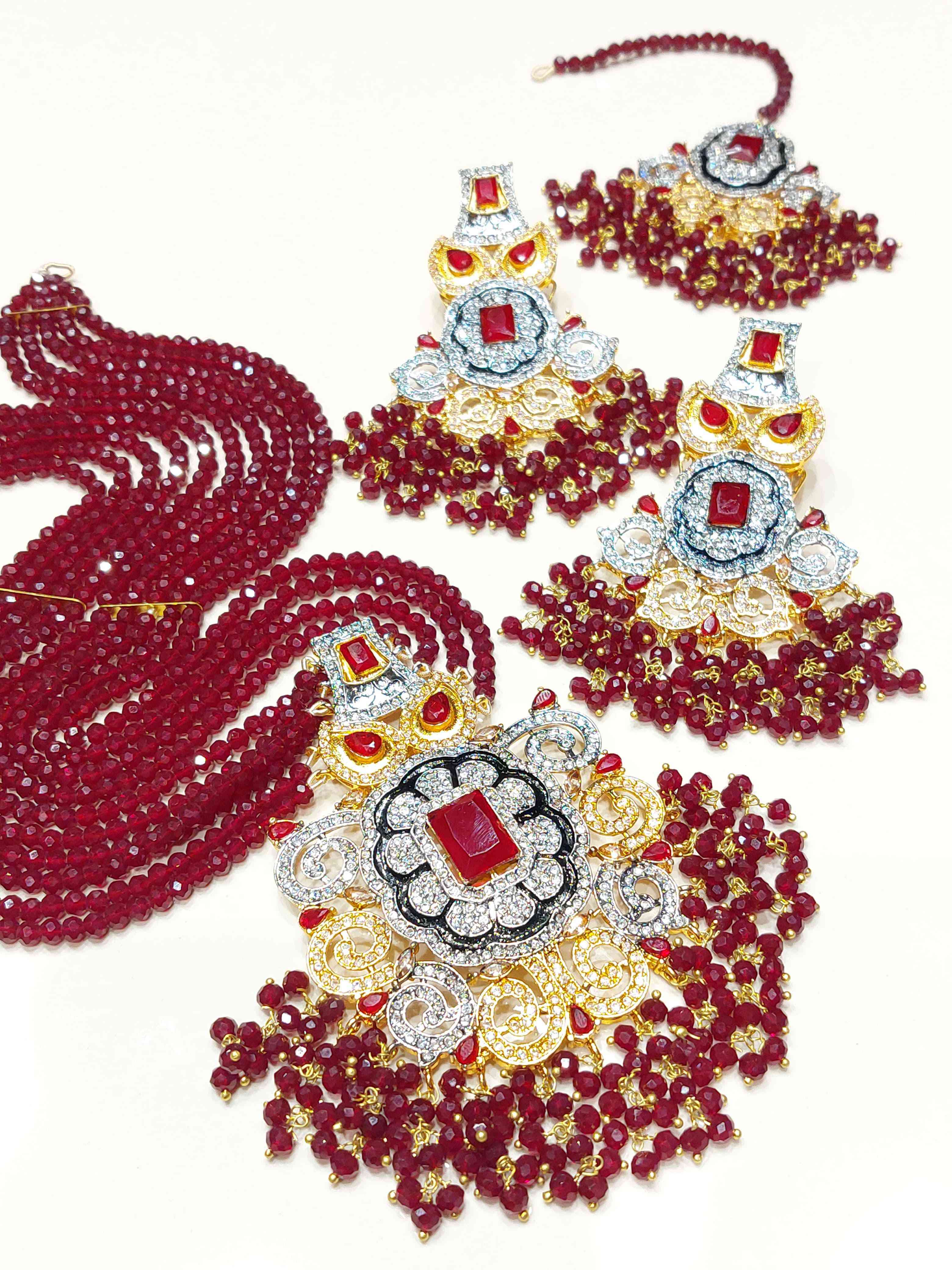 Majestic Multi-Strand Necklace Set for Women