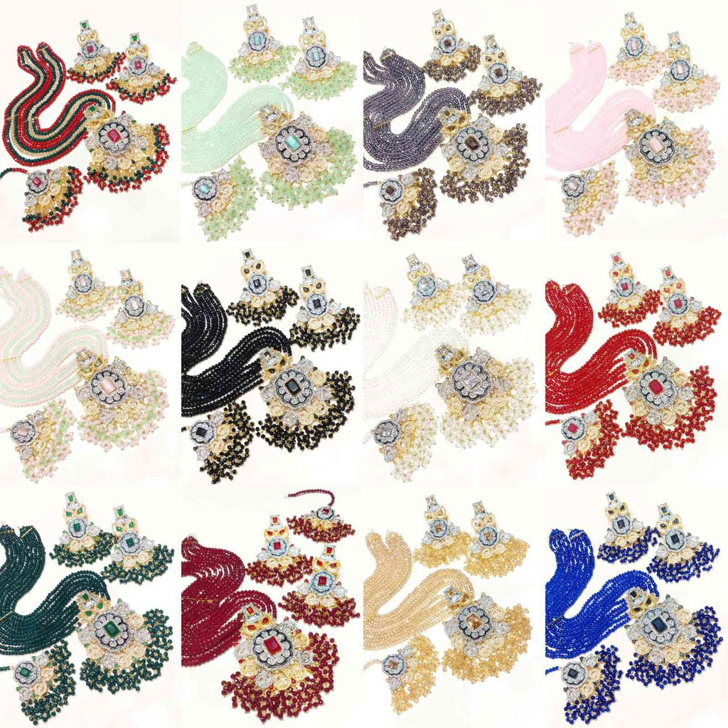 Majestic Multi-Strand Necklace Set for Women