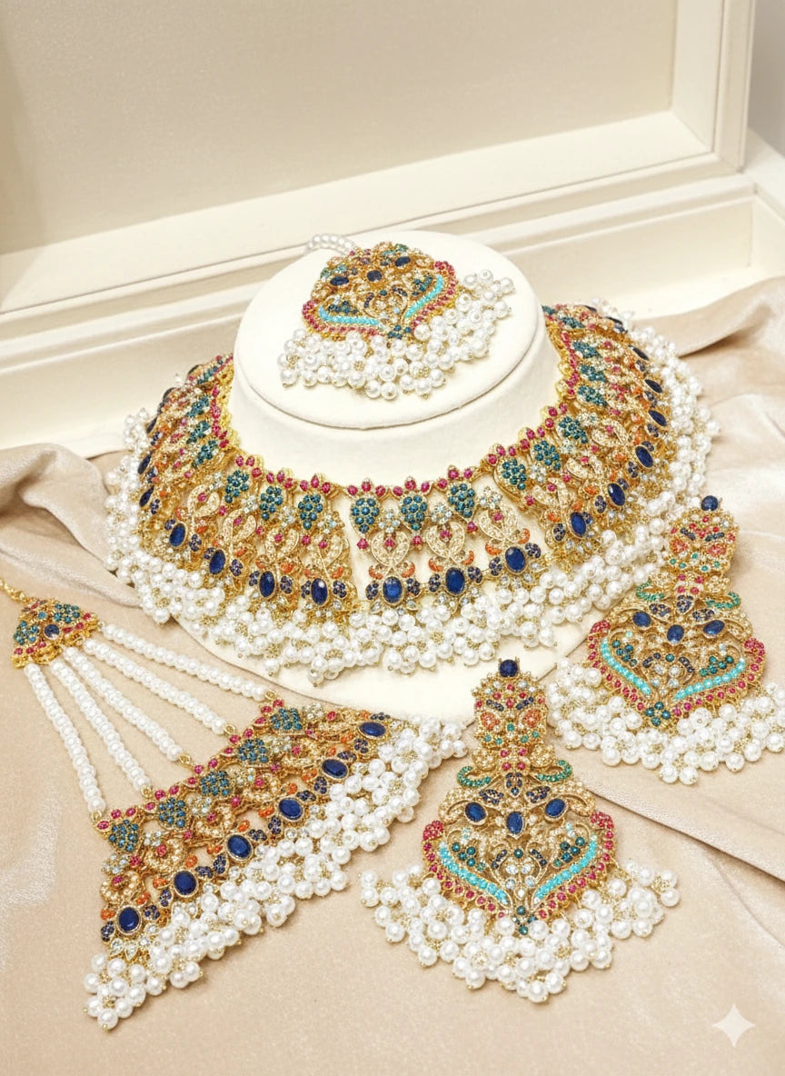 Majestic Ruby Pearl Set